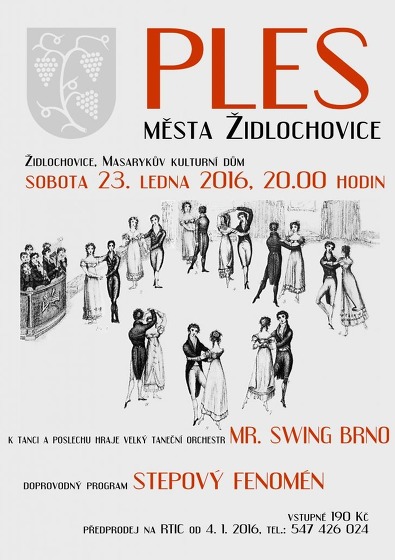 Plakát události Ples města Židlochovice