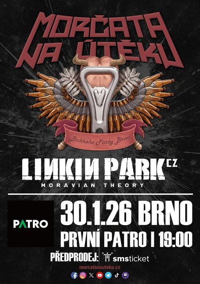 Plakát události Morčata na útěku, Linkin Park CZ