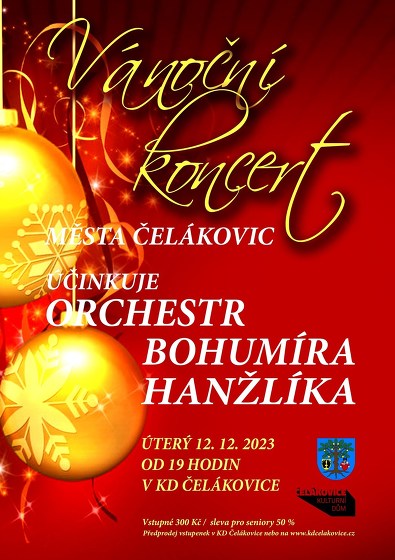 Plakát události Vánoční koncert města Čelákovic