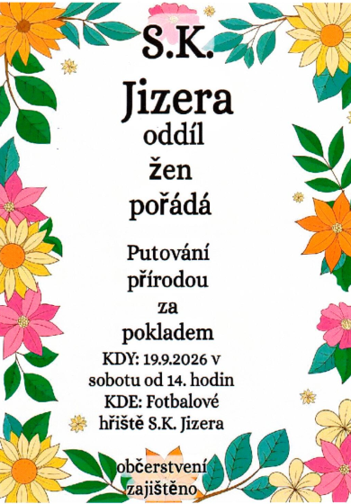 Plakát události Putování přírodou za pokladem