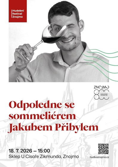 Plakát události Odpoledne se sommeliérem JAKUBEM PŘIBYLEM