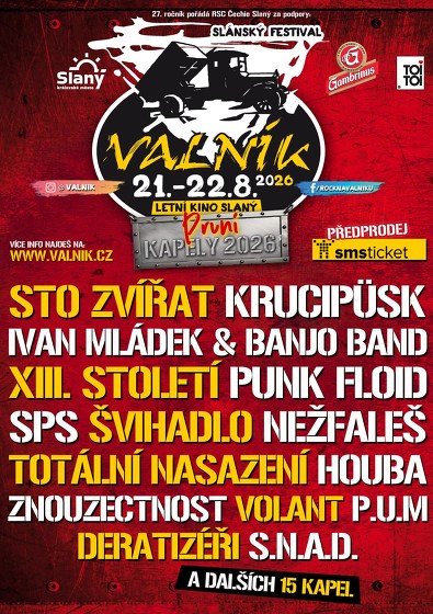 Plakát události Slánský festival VALNÍK