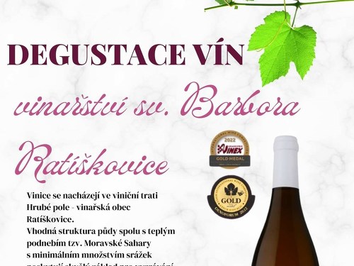 Plakát události Degustace vín vinařství sv. Barbora
