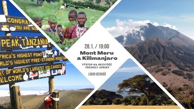 Plakát události Výstup na nejvyšší vrcholy Afriky – Mont Meru a Kilimanjaro