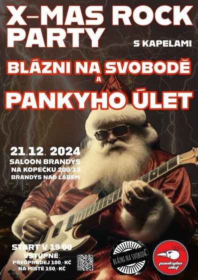Plakát události X-mas rock party