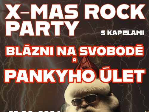 Plakát události X-mas rock party