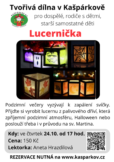 Plakát události Tvořivá dílna - lucernička