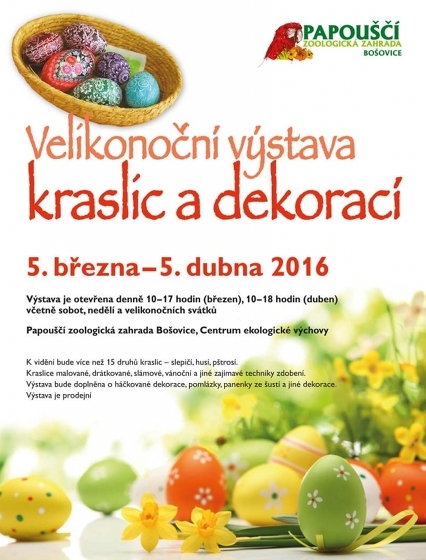 Plakát události Velikonoční výstava 5. 3. - 5. 4. 2016