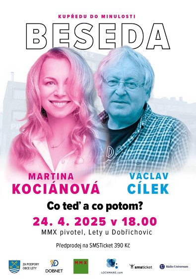 Plakát události BESEDA Martina Kociánová a Václav Cílek