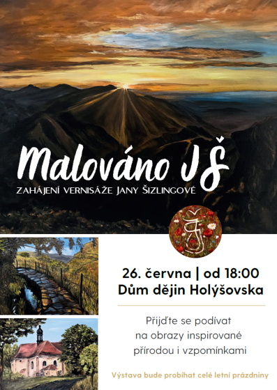 Plakát události Výstava Jany Šizlingové s názvem Malováno JŠ