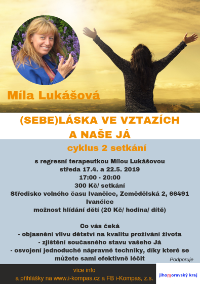 Plakát události (Sebe)láska ve vztazích a naše Já (s Mílou Lukášovou)