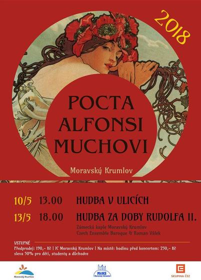Plakát události Pocta Alfonsi Muchovi 10. - 13. 5.