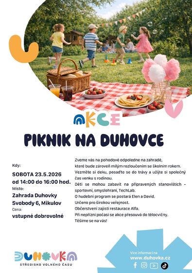 Plakát události Piknik na Duhovce