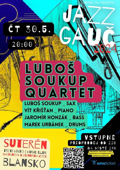 Plakát události Luboš Soukup Quartet | JAZZ GAUČ 2024
