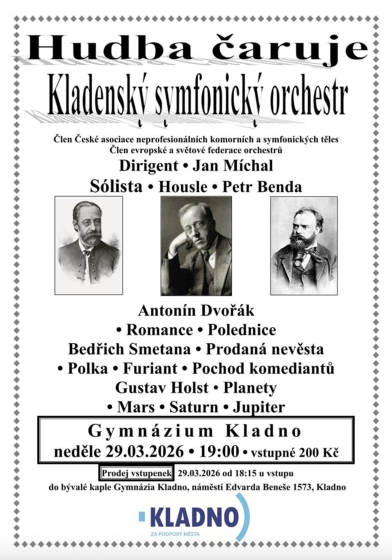 Plakát události Hudba čaruje - Kladenský symfonický orchest