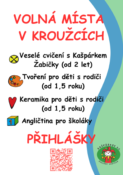 Plakát události Volná místa v kroužcích