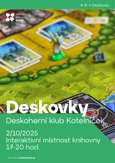 Plakát události Deskoherní klub Kotelníček