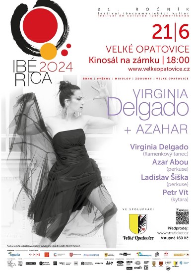 Plakát události Virginia Delgado + AZAHAR