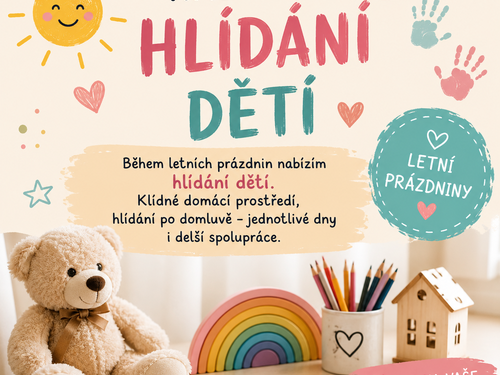 Hlídání o letních prázdninách