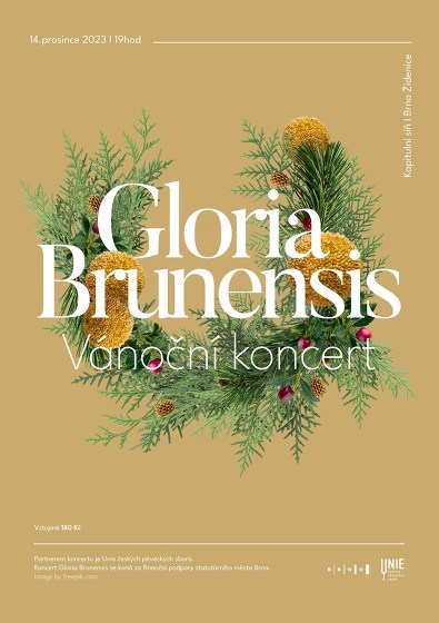 Plakát události Vánoční koncert s Gloria Brunensis