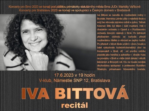 Plakát události Iva Bittová, recitál