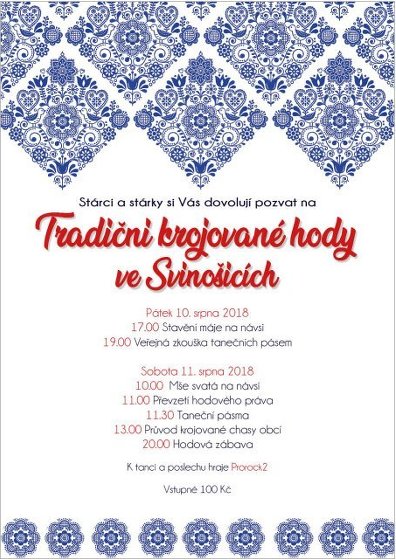Plakát události Krojované hody