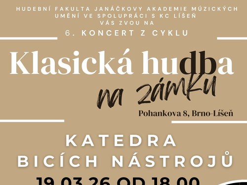 Plakát události Klasická hudba na zámku (Katedra bicích nástrojů)