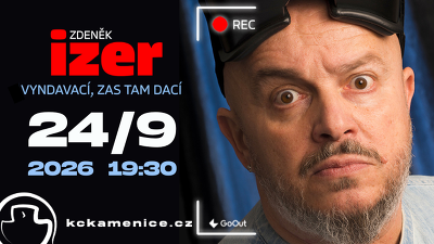 Plakát události Zdeněk Izer: Vyndavací, zas tam dací