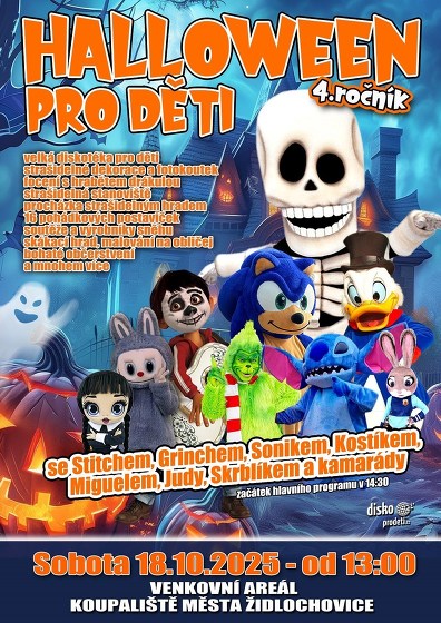 Plakát události Strašidelný Halloween pro děti