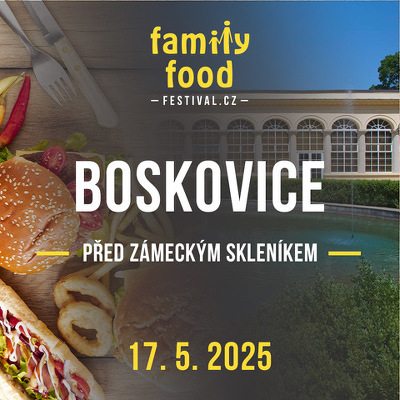 Plakát události Family Food Festival v Boskovicích