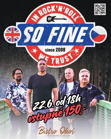 Plakát události So Fine - párty na Okoři