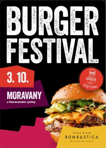 Plakát události Burger Street Festival Moravany