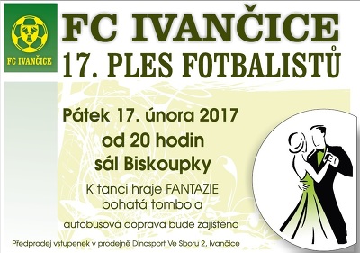 Plakát události 17. ples fotbalistů
