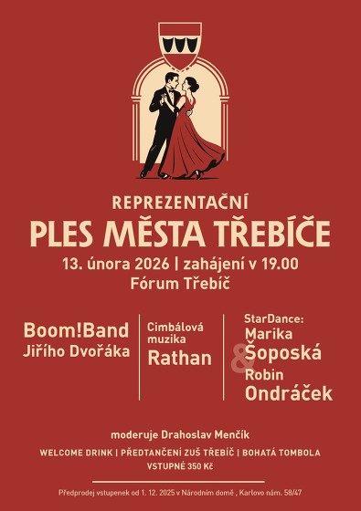 Plakát události Reprezentační ples města Třebíče