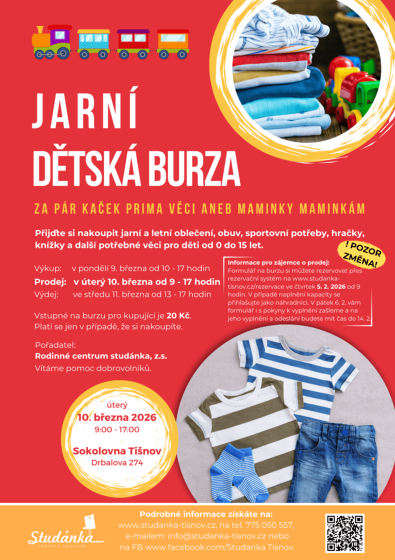 Plakát události Jarní dětská burza