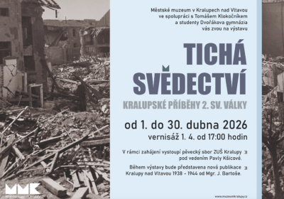 Plakát události Tichá svědectví - Kralupské příběhy 2.světové války