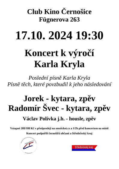 Plakát události Koncert k výročí Karla Kryla