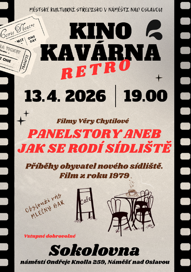 Plakát události Kinokavárna - film Panelstory