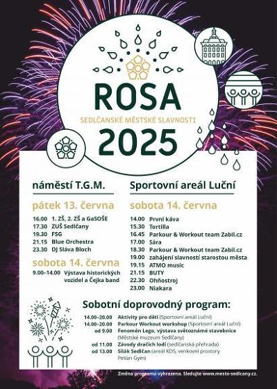 Plakát události Městské slavnosti Rosa 2025