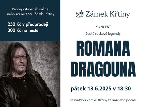 Plakát události Koncert české rockové legendy Romana Dragouna