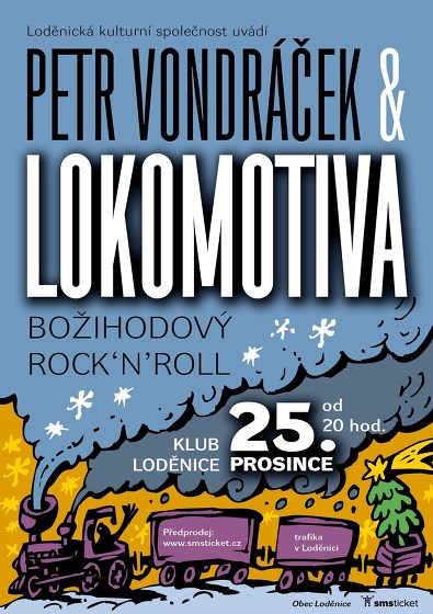 Plakát události Petr Vondráček a Lokomotiva