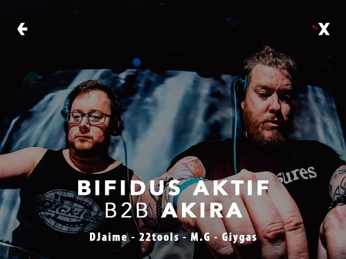 Plakát události Akira b2b Bifidus Aktif