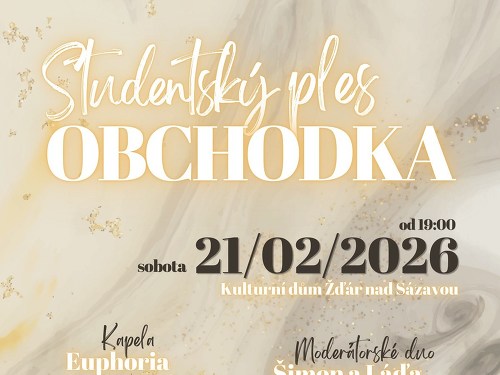 Plakát události Studentský ples Obchodka