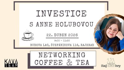 Plakát události Networking Coffee & Tea s Anne Holubovou