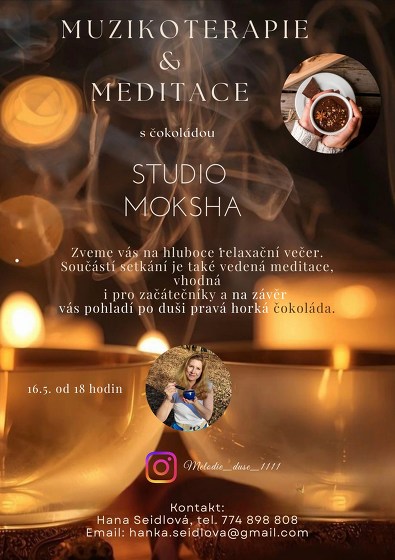 Plakát události Muzikoterapie & meditace s čokoládovou ceremonií