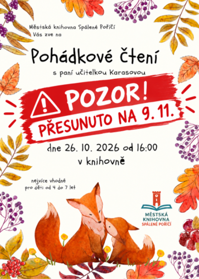 Plakát události Pohádkové čtení