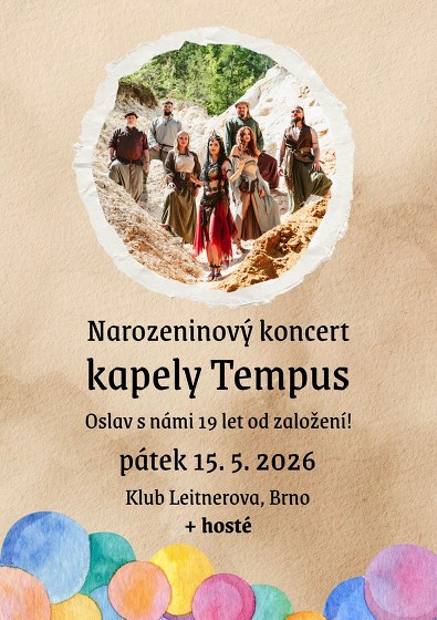 Plakát události Narozeninový koncert kapely Tempus