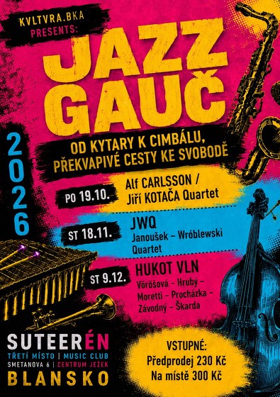 Plakát události Cyklus Jazz Gauč