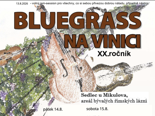 Plakát události Bluegrass na vinici