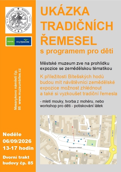 Plakát události Ukázka tradičních řemesel